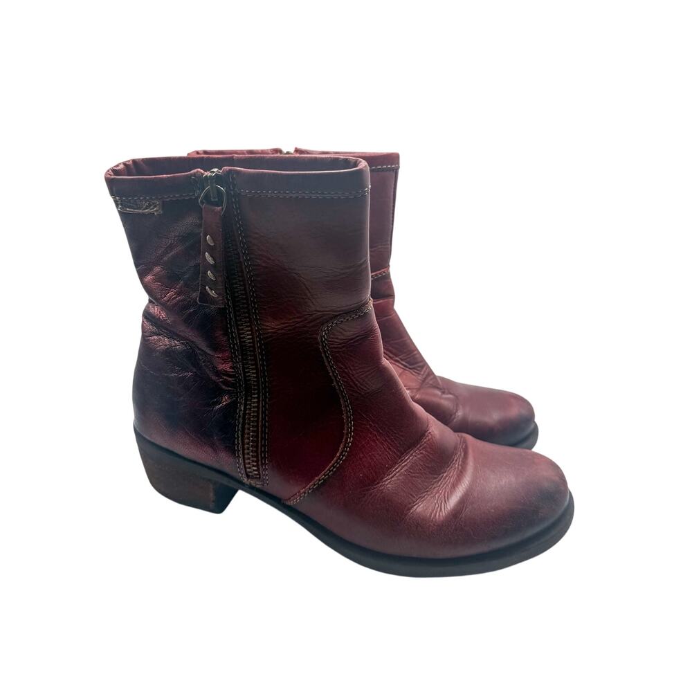Pikolinos Size 37 soft leather heeled booties - Picture 4 of 9